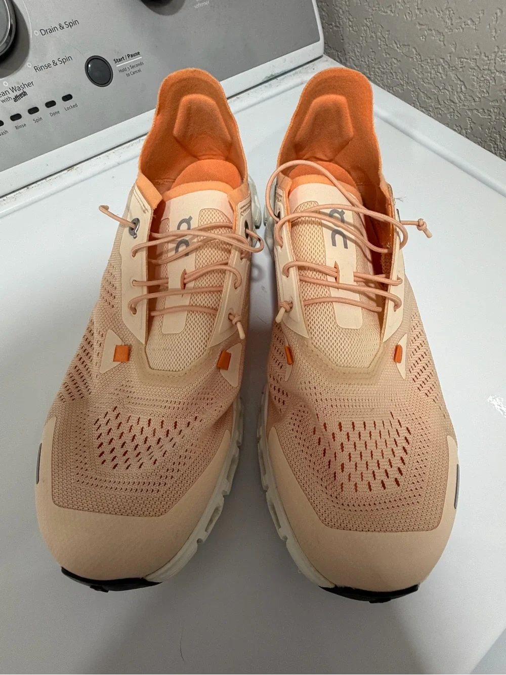 On Cloudstyle Women's Athletic Sneakers in Peach/Orange